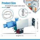 Refrigerator Water Valve For Whirlpool Kitchenaid W10408179 Roper Imv708