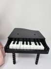 Vtg   Black grand Baby Piano  To Display With Dolls Or Retro Musical Play Prop