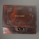 Vintage Men s Vanity Travel Grooming Toiletry Kit In Leather Case Embossed