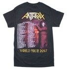 Men s Anthrax World Tour 2017 T-shirt Small Black
