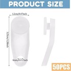 50 Pcs Curtain Track Gliders White Traverse Rod Slides Replacement Plastic Snap