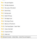 Audiobooks   The Last Kingdom Saxon Chronicle Bernard Cornwell 14 Books  mp3 Usb