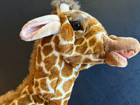 Vintage Folkmanis Giraffe Plush Hand Puppet Realistic Wild Animal Toy Soft