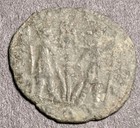 Constantinian Roman Coin From 336-342 Two Soldiers One Standard