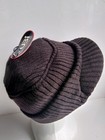 Unisex Winter Slouch Knit Cap Warm Oversized Cuffed  Dark Brown Hat