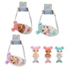Mermaid Doll  pink Hair  Swaddle Babies Plush Toy 9 5  Baby Sling Carrier Nwt