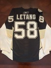 Kris Letang 2007-08 Pittsburgh Penguins Training Camp Home Jersey