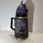 Large Vintage Viking Wizard Fantasy Lidded Beer Stein D d 
