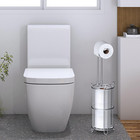 Toilet Paper Holder Stand And Tissue Paper Roll Dispenser For 4 Mega Rolls  Bath