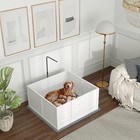 Whelping Box For Dogs With Pee Pad  Pig Rail  41  X 39 