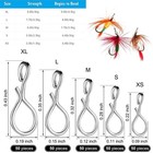 Xs-xl No-knot Snaps Fly Fishing Quick Change Connect For Flie Hook lures 50pcs