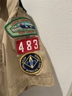 Boy Scouts Of America Bsa Uniform Shirt With Patches And Pins Mens Size L