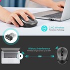 Leadsail Wireless Slim Cordless Mouse  2 4g Usb Mouse For Laptop  Desktop  Ma   