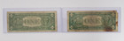 Lot Of 2-1957   1957b  1 us Silver Certificate Blue Seal B73491167a   U87717040a
