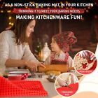 2x Silicone Baking Mat Red Pyramid Cooking Sheet Pan Oven Tray Pastry 16   x11  Us
