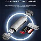 Anhome Sd Card Reader Usb C 6 In 1 Otg Memory Adapter 6 1 