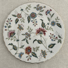 Andrea By Sadek Floral Scalloped Edge Buckingham Cake Plate With Server Spatula