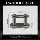 4pcs 420 Chain Master Link For Motorcycle 420 0 90 X 0 63 X 0 40 Inch  Black