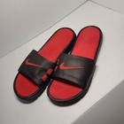 Nike Benassi Solarsoft Slide Black Sport Red 431884-011 Men s Size 11