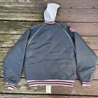 Vintage New Jersey Nets  Satin Hooded Jacket Made In Usa Size S m New With Tags 