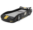 Race Car Twin Size Bed Frame Toddler Kids Boy Bedroom Classic Black New