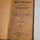 Antique 1918 Ww1 Era Army And Navy Lutheran Hymnal And Prayer Book