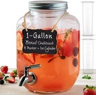 Le   raze 1 Gallon Glass Water Dispenser With Stainless Steel Spigot   Marker   Ch