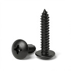  6 X 1-1 4 Inch Truss Head Sheet Metal Screws Black Oxide Stainless Steel 50