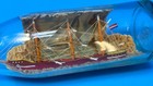 Vintage Ship In A Bottle Folk Art Diorama