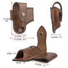 Tourbon Leather Edc Organizer Sheath Tactical Multitool Pouch Holster Belt Clip