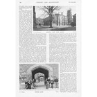 Scenes At Winchester Public School 2x Antique Prints 1898