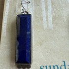 Sundance Catalog Sterling Silver Granulation  lapis Sprig  Post Earrings Nib
