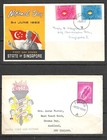 Malaya 1959-62 First Day Covers  Three Different 