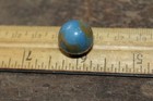 Vintage Glass Marble Bluish-grey Tan Swirls Light Blue