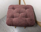Vintage Oak Wood Nursery Glider Ottoman Footstool Baby Rocker Gliding Stool T49