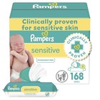 Pampers Baby Wipes Sensitive  Water Based Baby Wipes  Hypoallergenic And Unscent