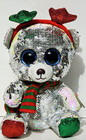 Ty Flippables -  Christmas Polar Bear - 9  Sequin Plush - New tags