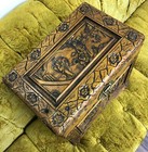 Antique 1940s Chest Hand-carved Chinese Camphor Wood W  Brass Latch 17   x11   x19   