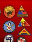 Vintage Wwii Era Army  Navy   Air Force Sew-on Patches  Mixed Lot Of  19 