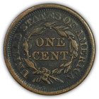 1851 Braided Hair Large Cent Choice Almost Uncirculated Au  Coin  Details  19700