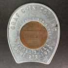Graf Coin Keep Me And Never Go Broke Encased 1967 Lincoln Wheat Cent Lucky Token