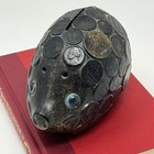 Quirky Cute Vintage Hedgehog Bronze Tone Money Bank Piggy Bank Coin Design