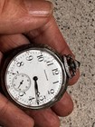 Antique Waltham Pocket Watch 15 J Illinois Spartan Case-second Hand Dial- Works