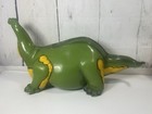 Rare 1980 Vintage Dinosaur  universal Statuary  Green Vinyl Coin Bank 28  Long