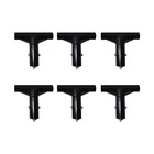 Trampoline Pole Covers T-tube Connector Trampoline Black Plastic T-connector