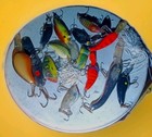 Lot Of 12  Vintage Fishing Lures  Various Sizes And Designs Unbranded 