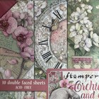 Stamperia Double-sided Paper Pad 12 x12  10 pkg-orchids   Cats 10 Designs 1 Each