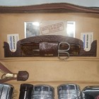 Vintage Men s Connoisseur Grooming Vanity Travel Set In Leather Case