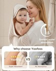 Hooded Baby Bath Towels 2 Pack - 100  Organic Cotton Muslin  Soft   Absorbent