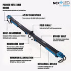 Nextled Cordless 2000 Lumen Led Underhood Uv Work Light  Detachable Light Bars